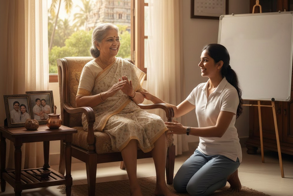 How Does Geriatric Physiotherapy at Home Help Seniors Recover Faster in Chennai?